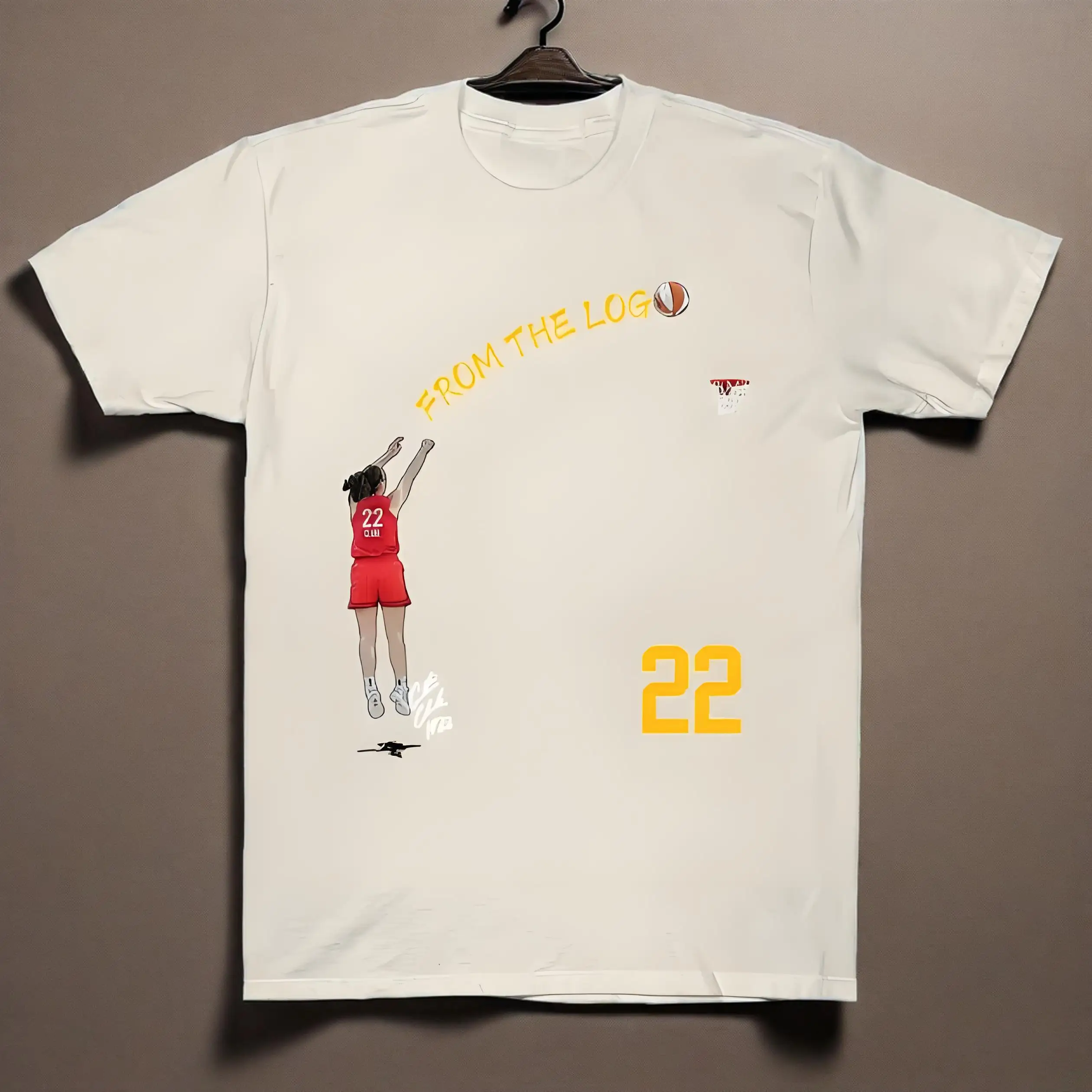 

New cartoon basketball print, men's cotton round neck short-sleeved T-shirt, sports top, machine washable, anti-fading