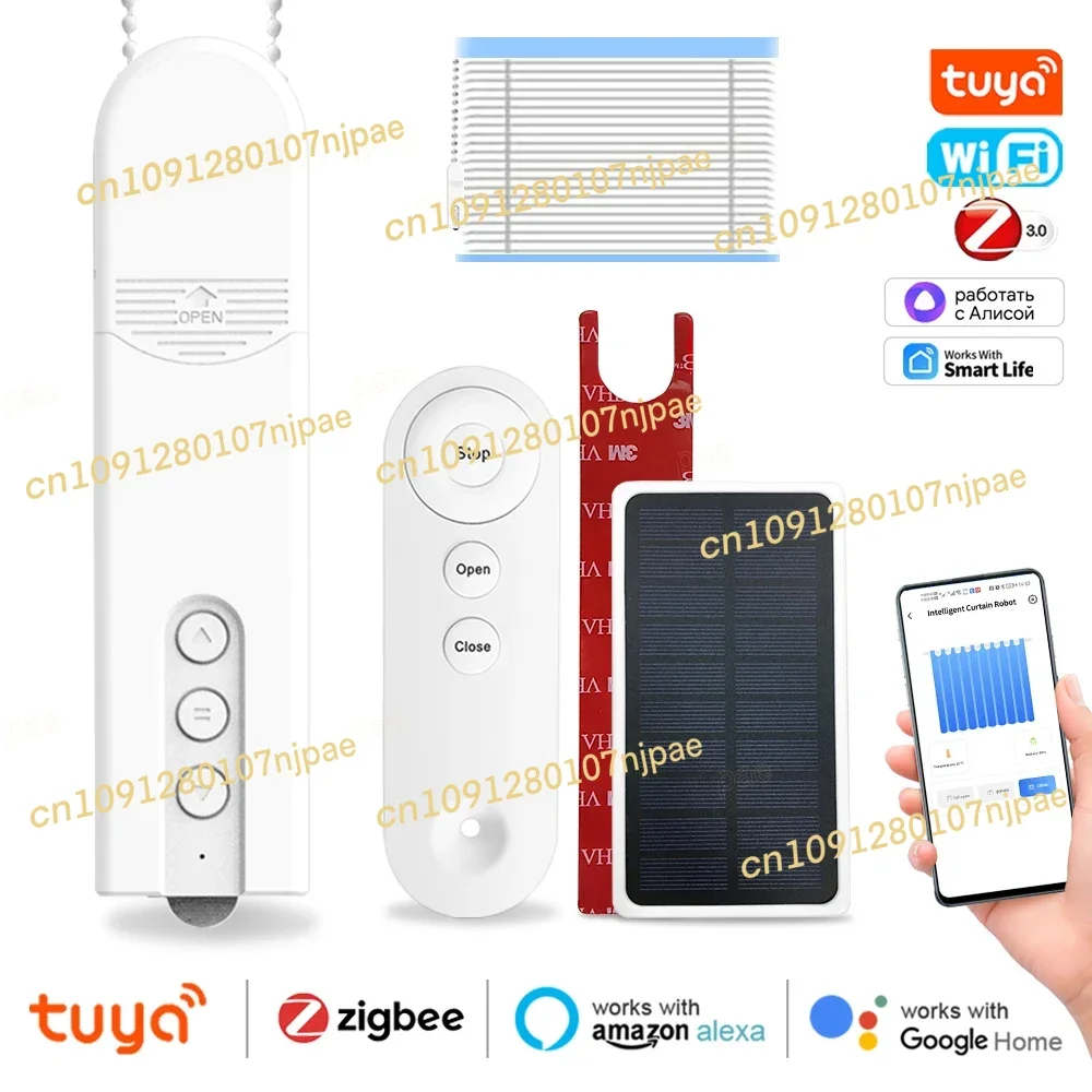 

Smart Life Tuya zigbee Smart Motor Электрические цепные рулонные шторы Привод затвора RF Дистанционное приложение Alexa Google Голосовой помощник