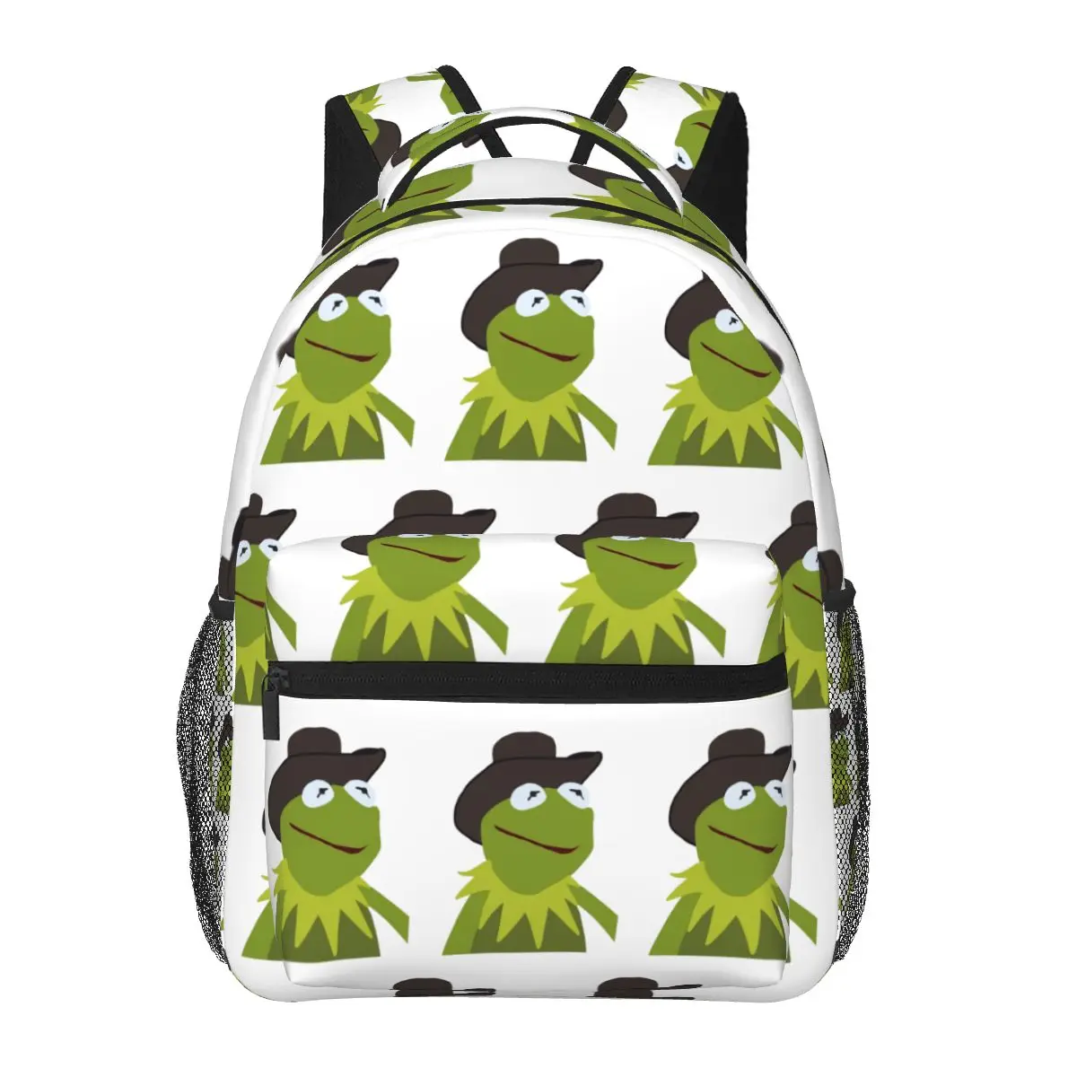 Kermit Backpacks Boys Girls Bookbag Students School Bags Cartoon Travel Rucksack Shoulder Bag Large Capacity