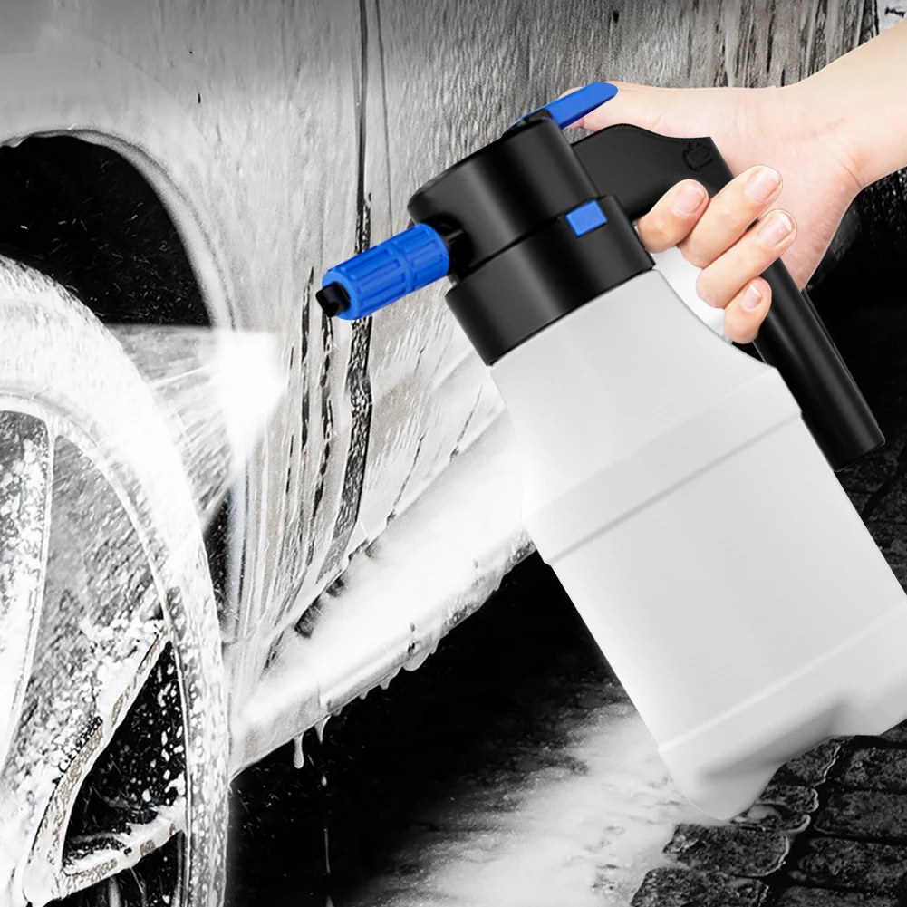 1.5L Powerful Electric Car Washer Foam Generator USB Air Pressure Sprayer Foam Pot Auto Wash Foam Spray Bottle Car Cleaning Tool