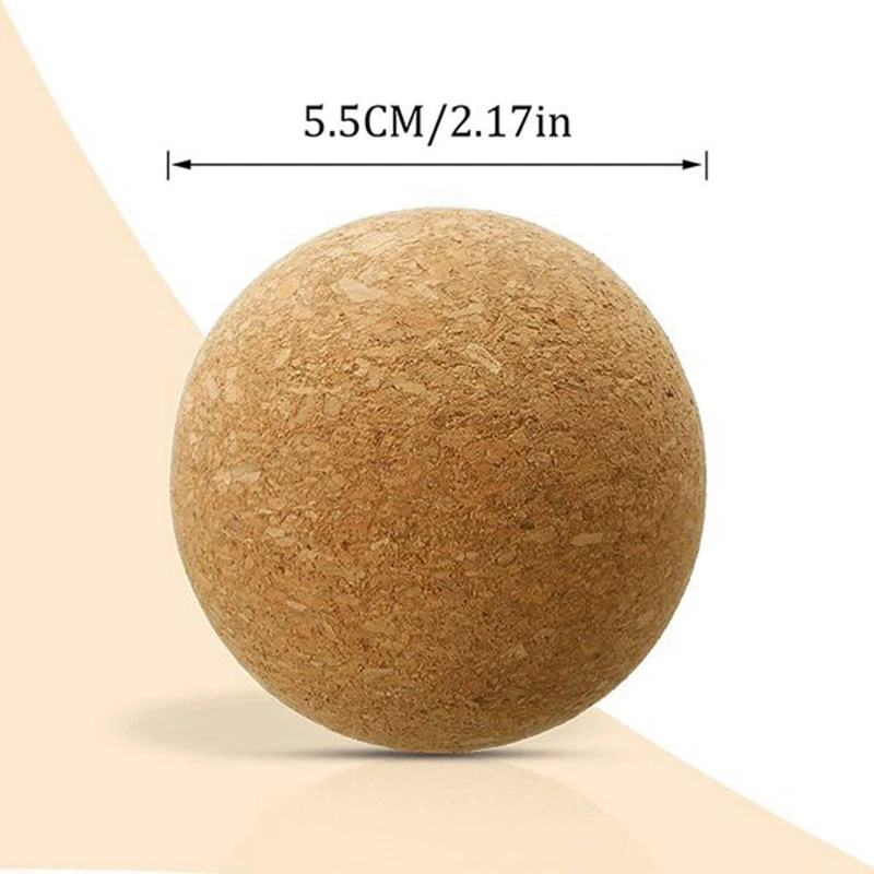 4 Pieces Wooden Cork Ball Wine Stopper, Cork Ball Stopper For Wine Decanter Carafe Bottle Replacement 2.1 Inch/ 5.5 Cm