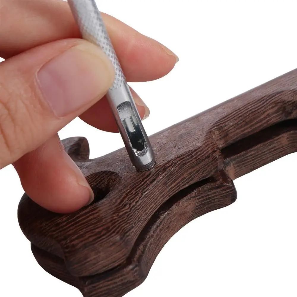 2.5/3/3.5/4mm Belt Hole Punchers Round Hole Galvanized Leather Punch Kit Steel Hollow Watch Band Tools Watch Band