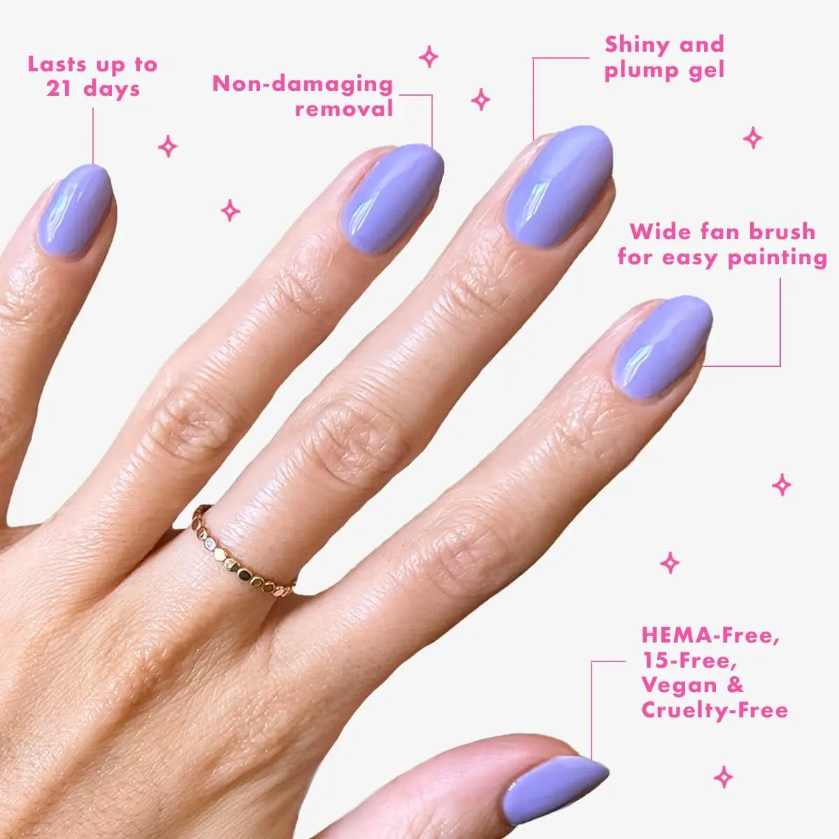 معطف علوي لتلميع الجل | مطلوب مصباح الأشعة فوق البنفسجية LED | تدوم طويلاً، 21 يومًا | إزالة خالية من الضرر | نباتي، خالي من هيما #5