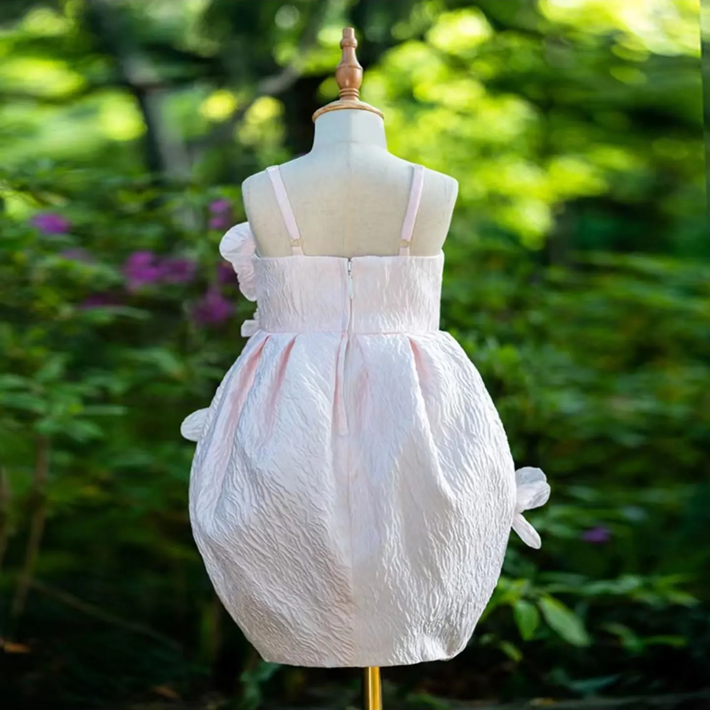 Jill Wish-Robe à fleurs 3D pour bébé fille, tenue de Rhpour mariage et fête de vacances, J041