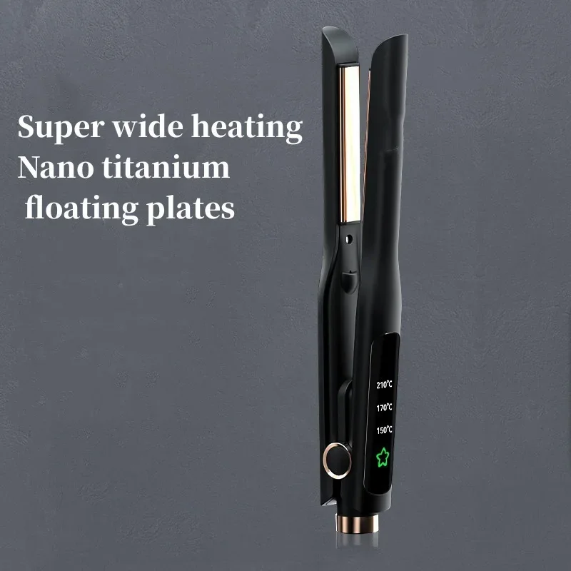 High quality  Mini Electric Splint Straight Hair Negative Ion Fast Heating Straight Hair Curling Iron Dual-purpose Smart Straigh