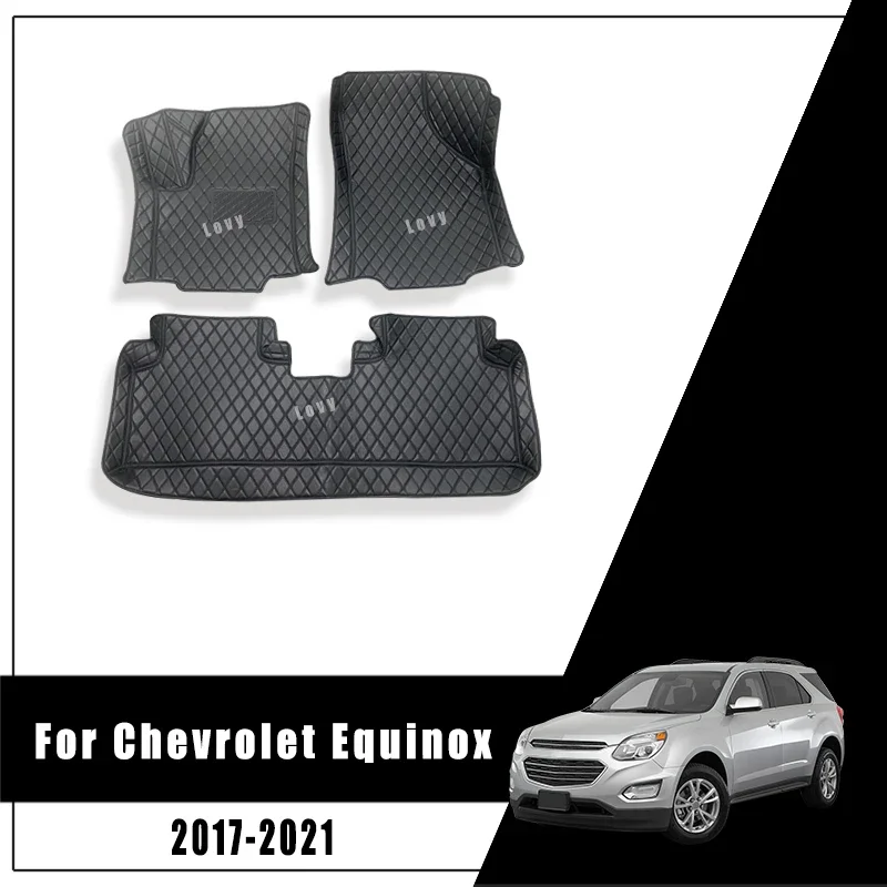 

Автомобильные коврики, ковры в багажник для Chevrolet Equinox 2023 2022 2021 2020 2019 2018 2017, автомобильные внутренние коврики для ног, кожаные подушечки