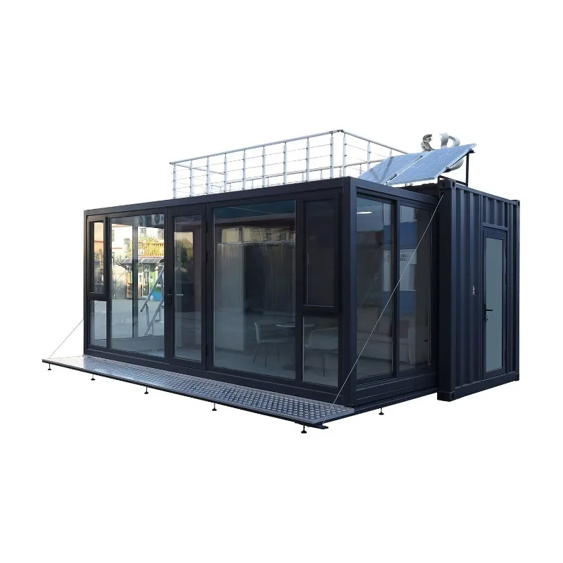 Sliding Out Container House Mobile Expandable Container Housing Plug-and Play Expandable Site Cabins with Power  Utilities Ready