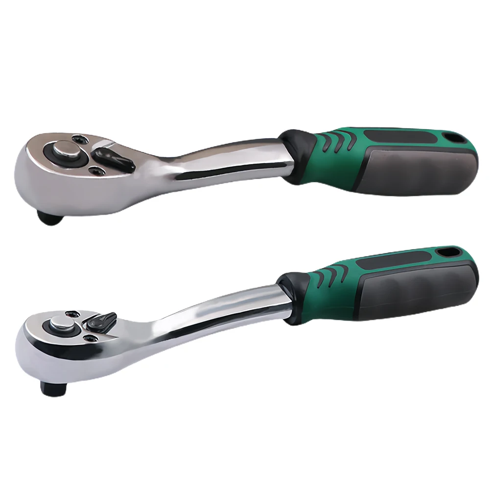 1/4インチ 3/8インチ ラチェットレンチ クロムバナジウム鋼 72歯 ドライブ 多機能ソケットスパナ ラチェットスパナ 車両用