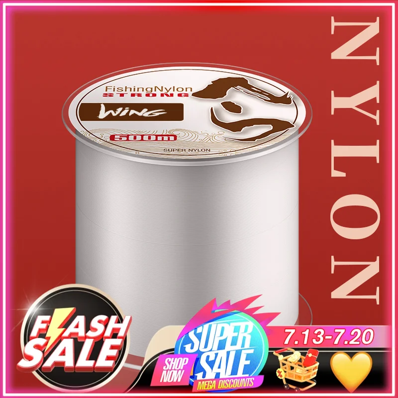 ZUKIBO 500M pesca carpfishing,anzuelos de pesca mar,carrete de pesca,pesca surfcasting,pesca accesorios mar,línea de pesca de nylon Super fuerte monofilamento japonés línea de pesca de carpa 2,6-18,4 KG