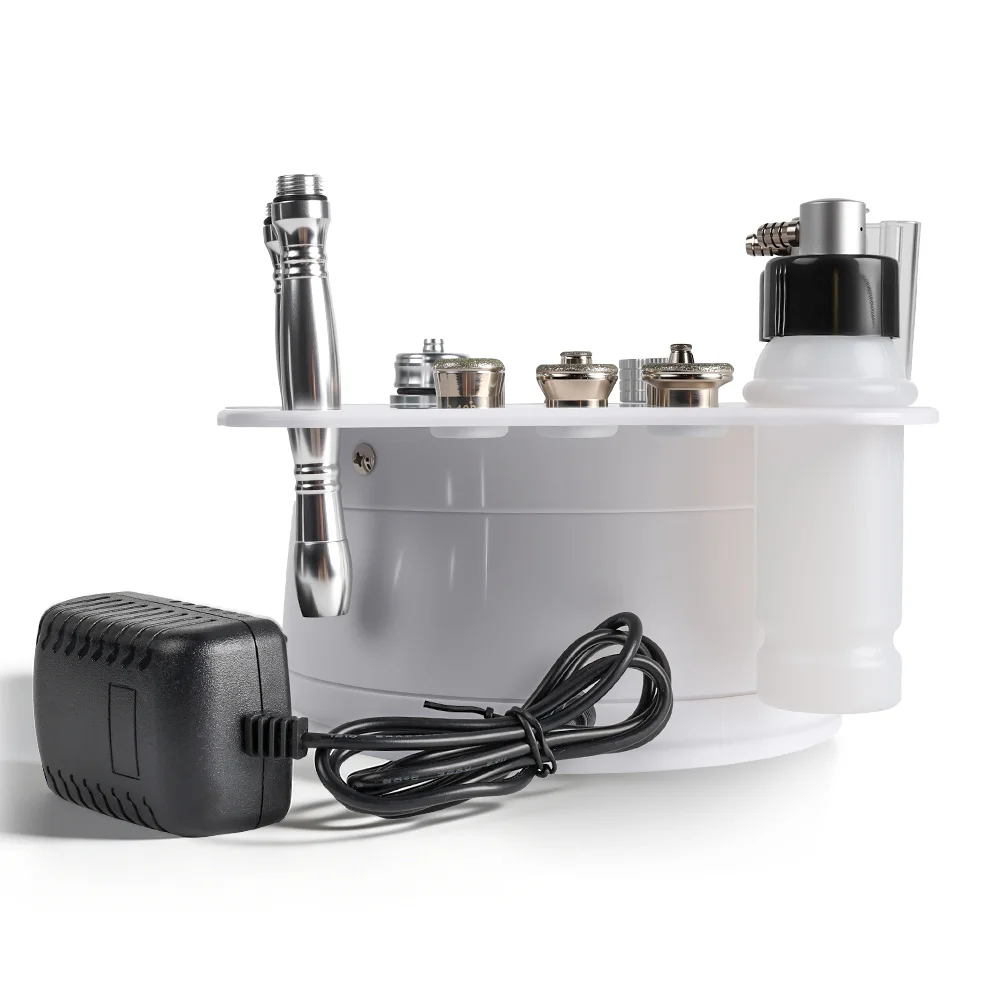 Professional 3 in 1 Diamond Dermabrasion Machine featuring Diamond Microdermabrasion, Spray Bottle Hydration, and Vacuum Glass Tube Therapy for skin resurfacing, pore cleansing, blackhead removal, and facial rejuvenation. Ideal for beauty salons, spas, and aesthetic clinics. 3 in 1 Diamond Dermabrasion Machine
