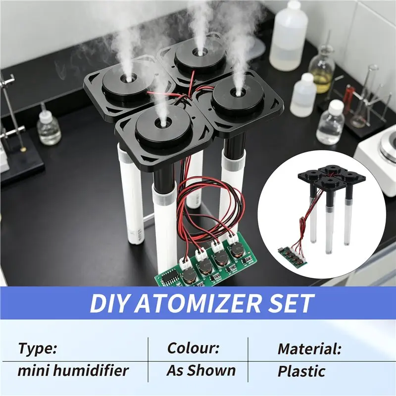 Four-Spray Humidifier Module DIY Atomizer Control Board Driver Circuit Board 1 To 4 Plant Watering Large Fog Volume-A36R