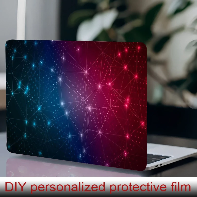 

2 laptop stickers Gradient Halftone Dots Protective film, DIY scratch resistant sticker