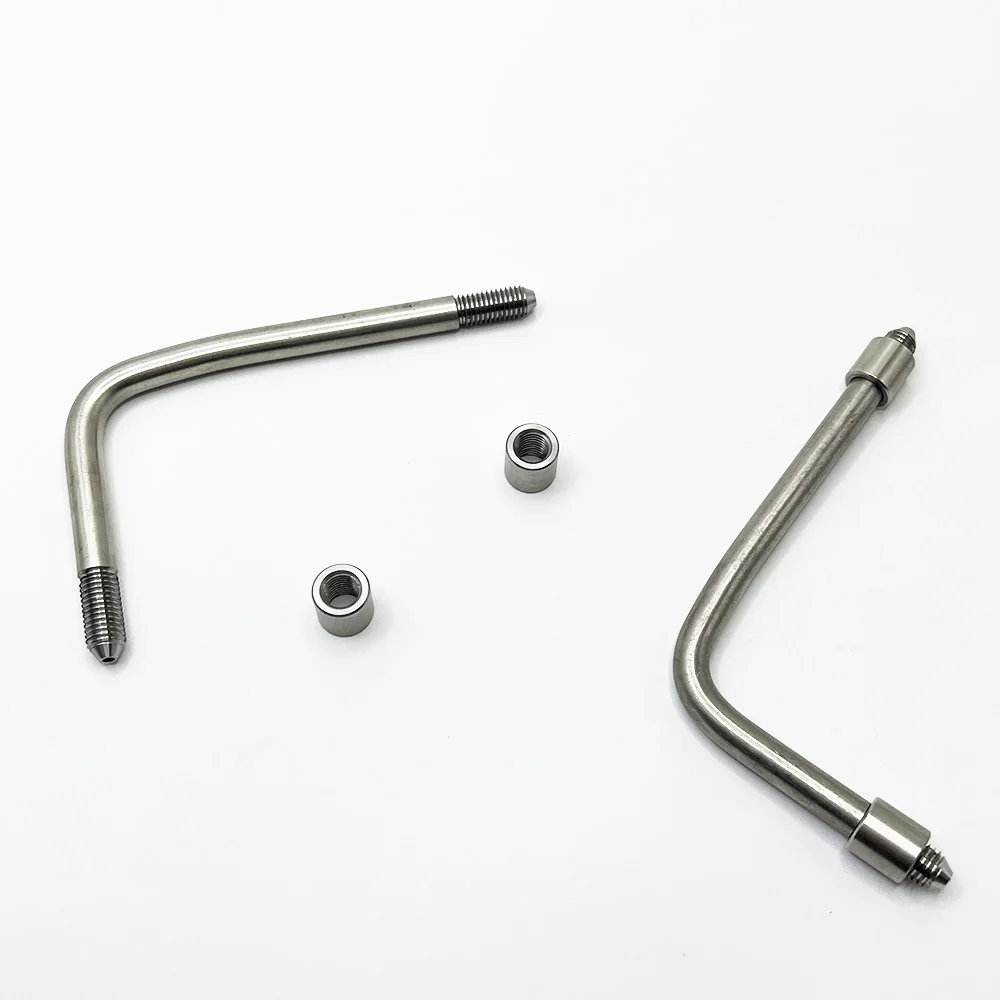 

2 комплекта индивидуальной водоструйной режущей головки 1/4 дюйма, трубы высокого давления для водоструйных режущих головок Dardi, длина 85x55 мм, трубка 1/4 H.P в сборе