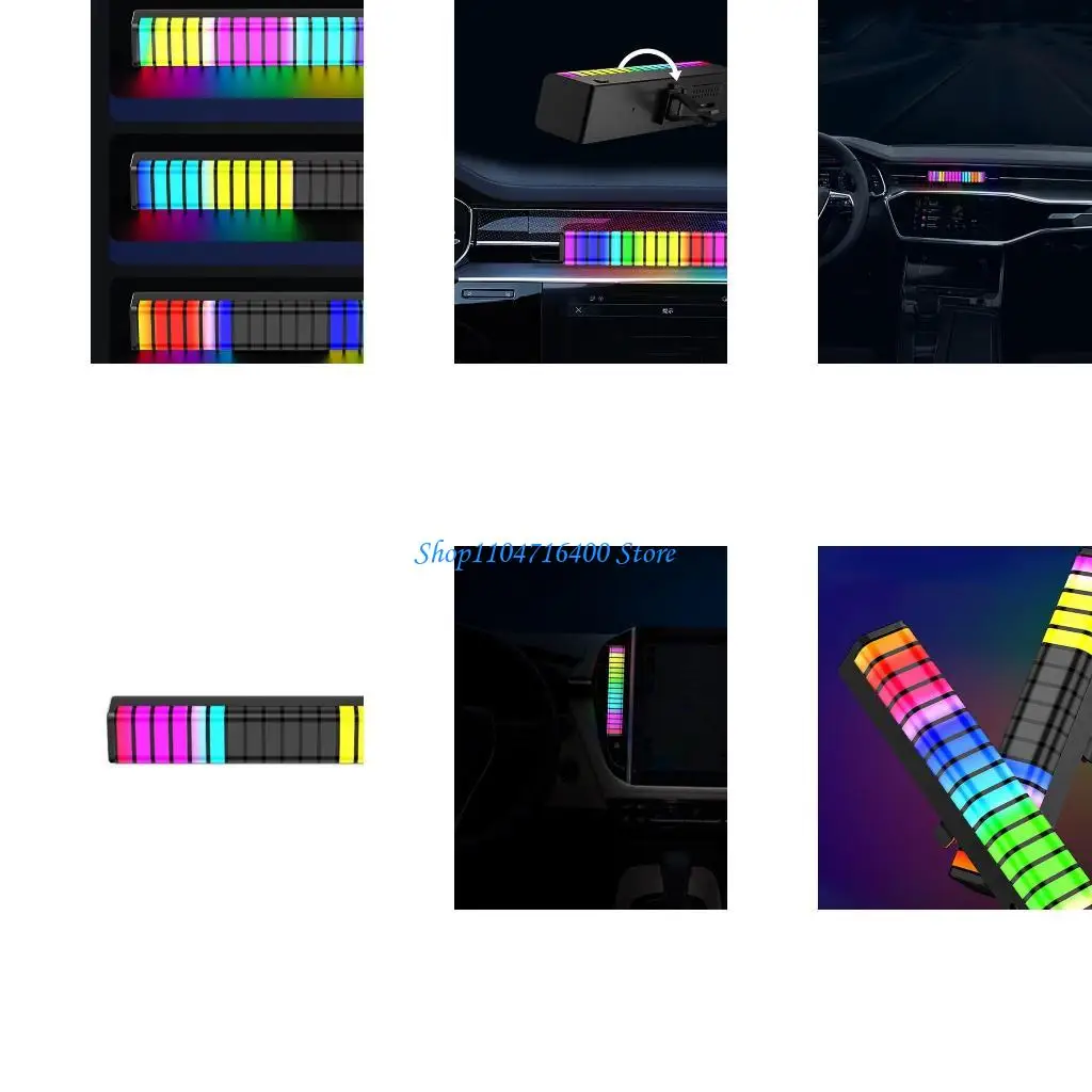 

y1gd Universal Car Air Vent Mount Air Freshener Decorative Light 2in1 Bar