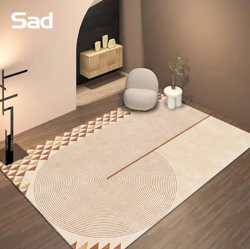 Morandi Fashion Trend Geometric Carpet For Living Room Soft High Quality Home Decor Mat Fluffy Carpets Area Rug Kids Bedroom