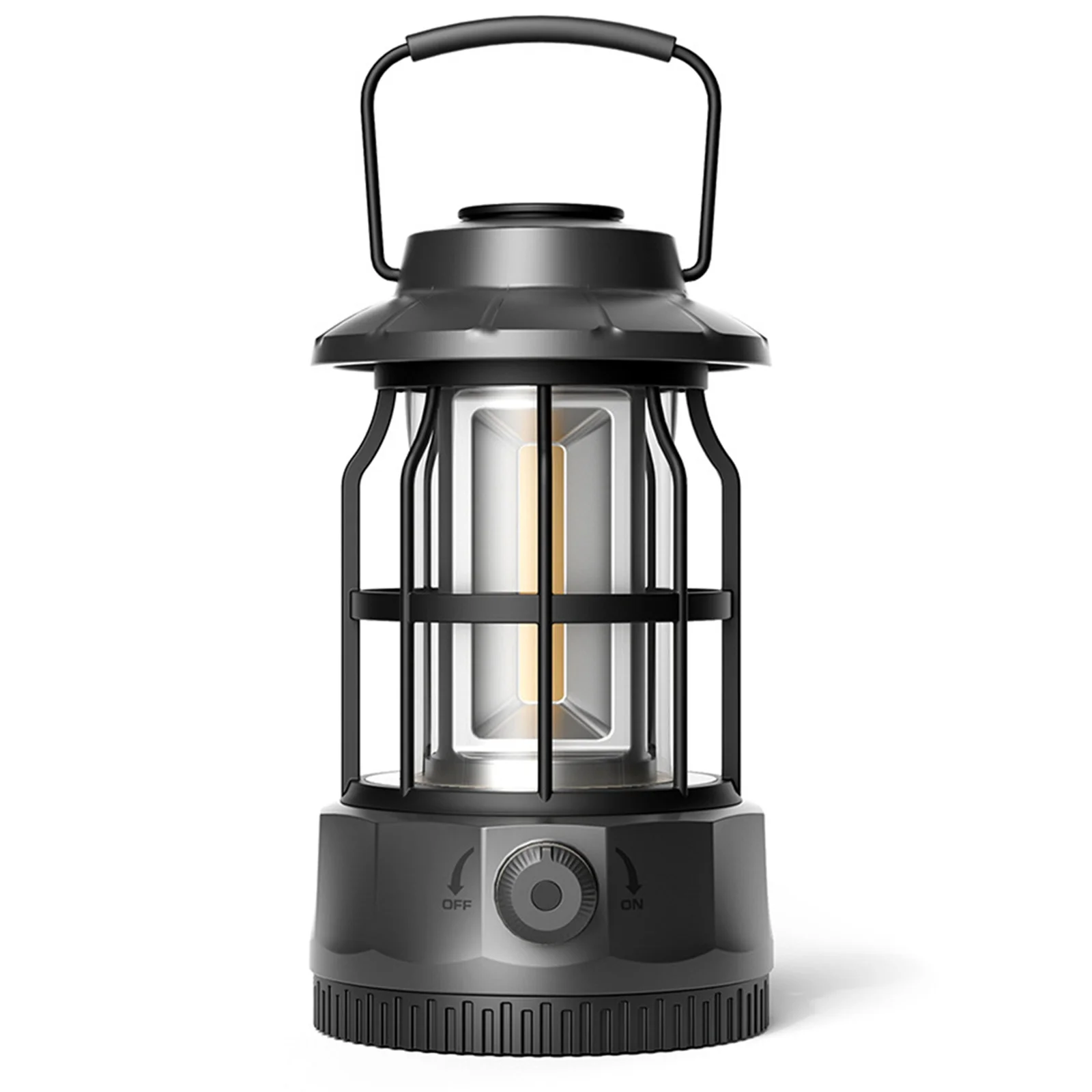 

Camping Lantern LED Camping Light COB 5W 250lm 3.7V 1200mAh ABS+metal 101*101*175mm 320g with Handle for Survival Hiking
