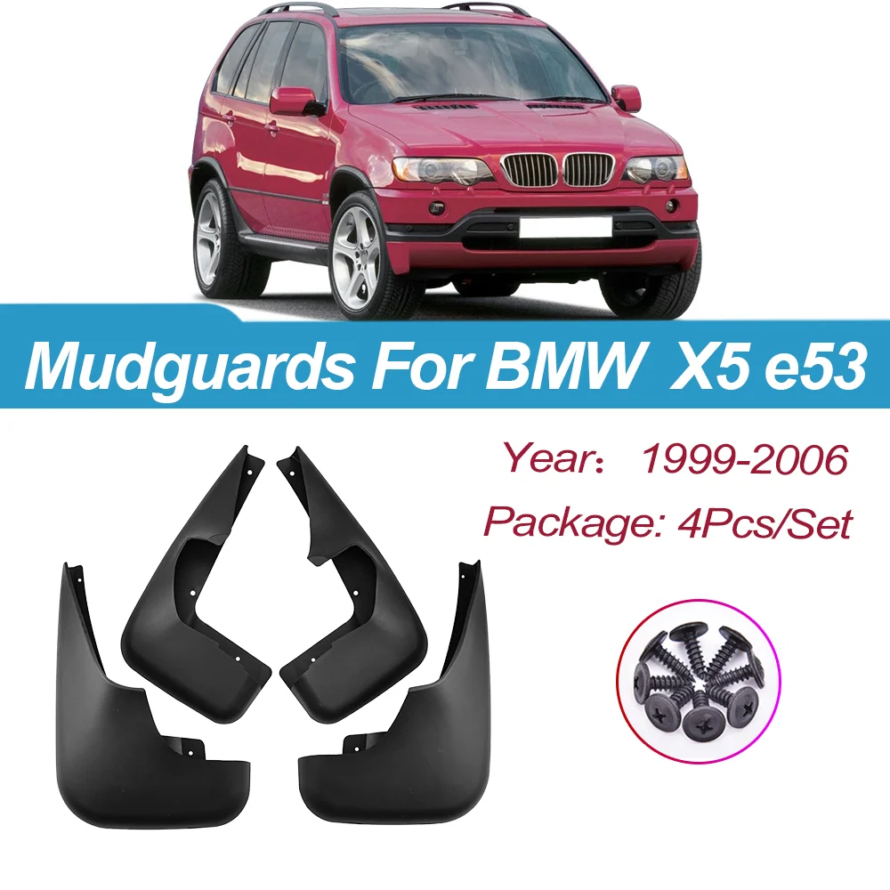 

Брызговики для BMW X5 E53 1999 2000 2001 2002 2003 2004 2005 2006, передние брызговики, передние аксессуары