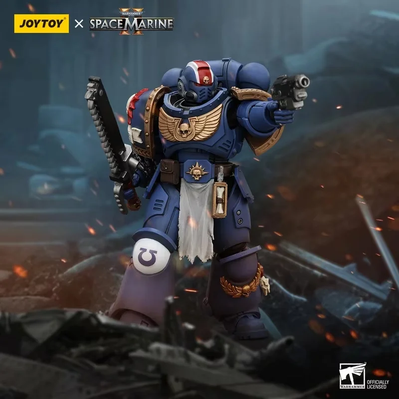 

Joytoy Warhammer 40k Space Marine 5inch Captain Titus Action Figure 1/18 Scale Collectible Poseable Model Limited Edition Gifts