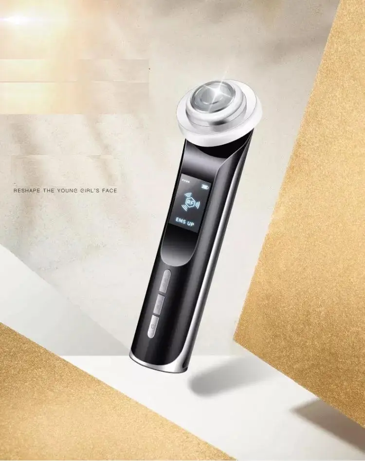 Hot Wholesale EMS Stimulate LED Light Portable Household Red/Blue Light Facial Beauty Device RF Multi-function Beauty Instrument