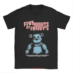 Humor Five Nights T Shirt for Men O Neck Cotton At Freddys  long or short sleeves