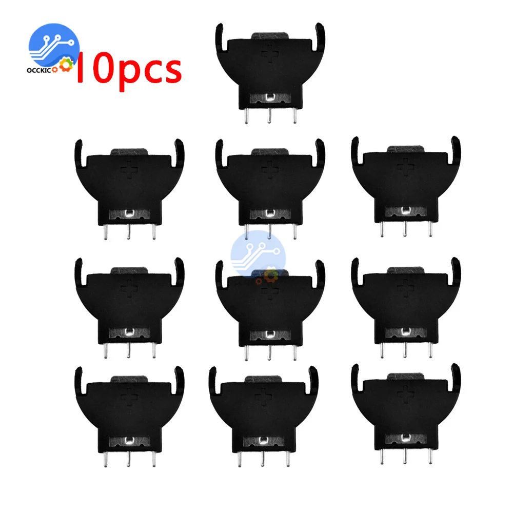 ボタンとコインホルダー用の半円形リチウム電池,1x5x10x cr2032 CR2025,ケース,2032バッテリー,2025個の販売