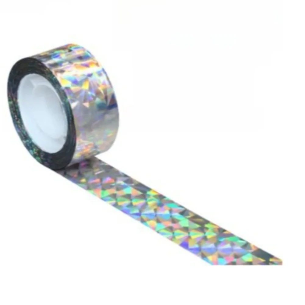 50m Bird Scare Tape Dual-Sided Reflective Construction for Humane Avian Deterrence in Open Field and Enclosed Grow Settings