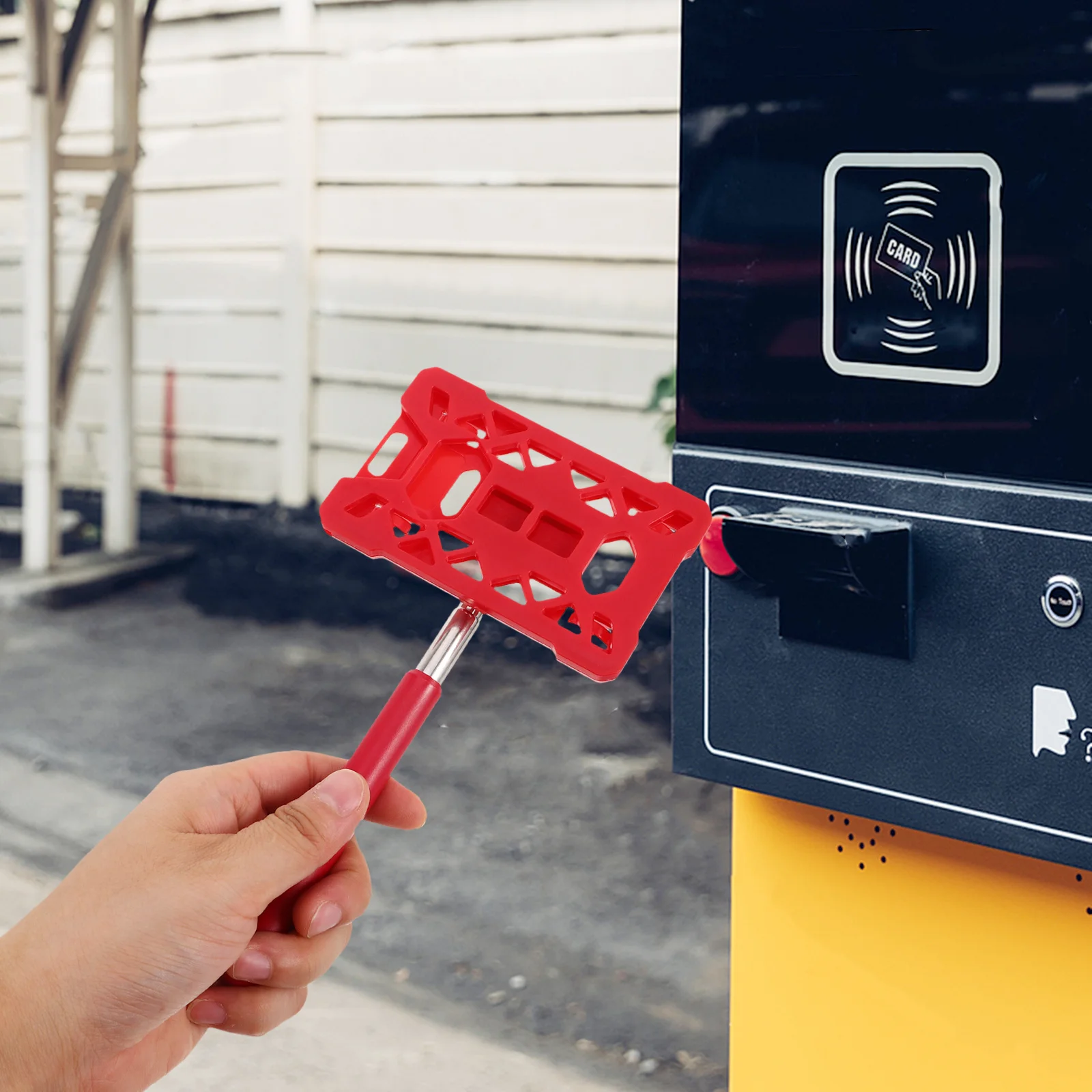 Parking Telescopic Card Holder Extendable Rod For Car Windscreen Garage Access Control Tool Multifunctional Stick Vehicle