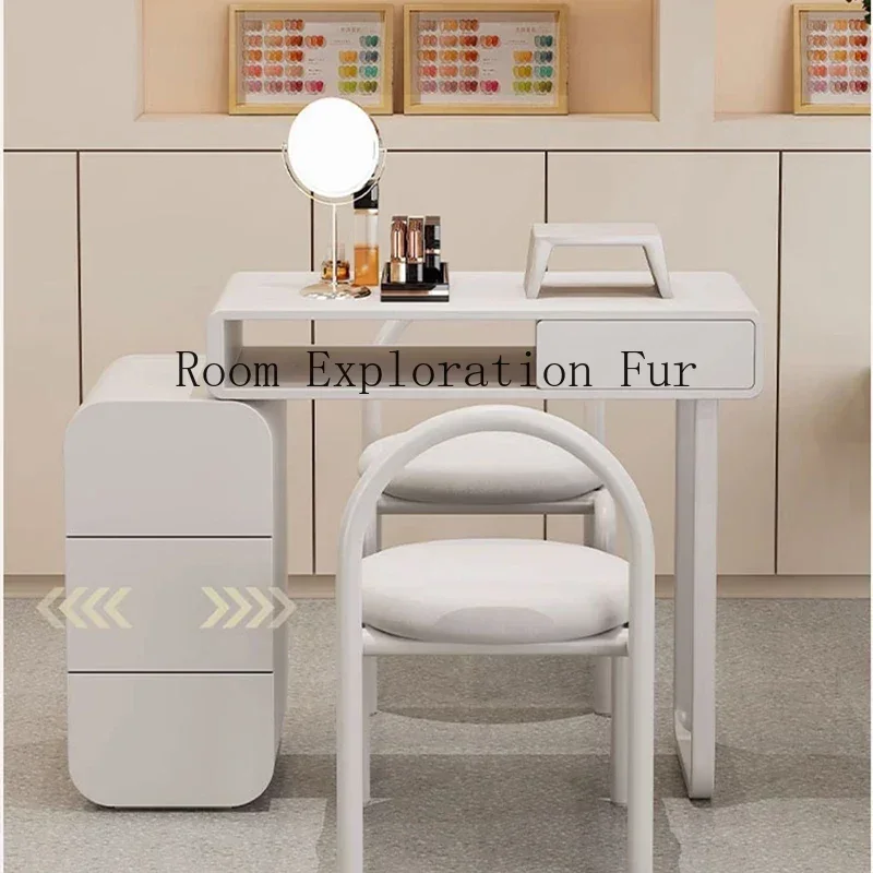 Professional Manicure Table Beauty Salon Simple Dressing Nail Tech Table Headboards Women Nageltisch Beauty Furniture LJ50MT