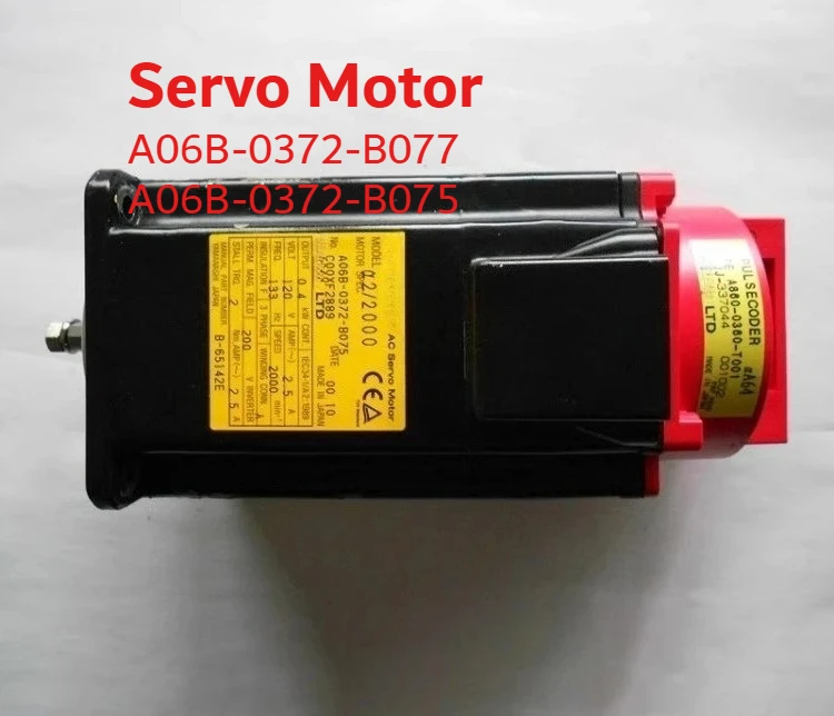 

Used A06B-0372-B077 A06B-0372-B075 For FANUC A06B-0372-B077 AC Servo Motor