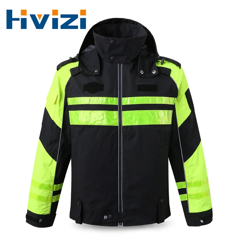 Windproof Cycling Jackets Hooded Men Riding Waterproof Cycle Clothing Bike Hi Vis Waterproof Jacket