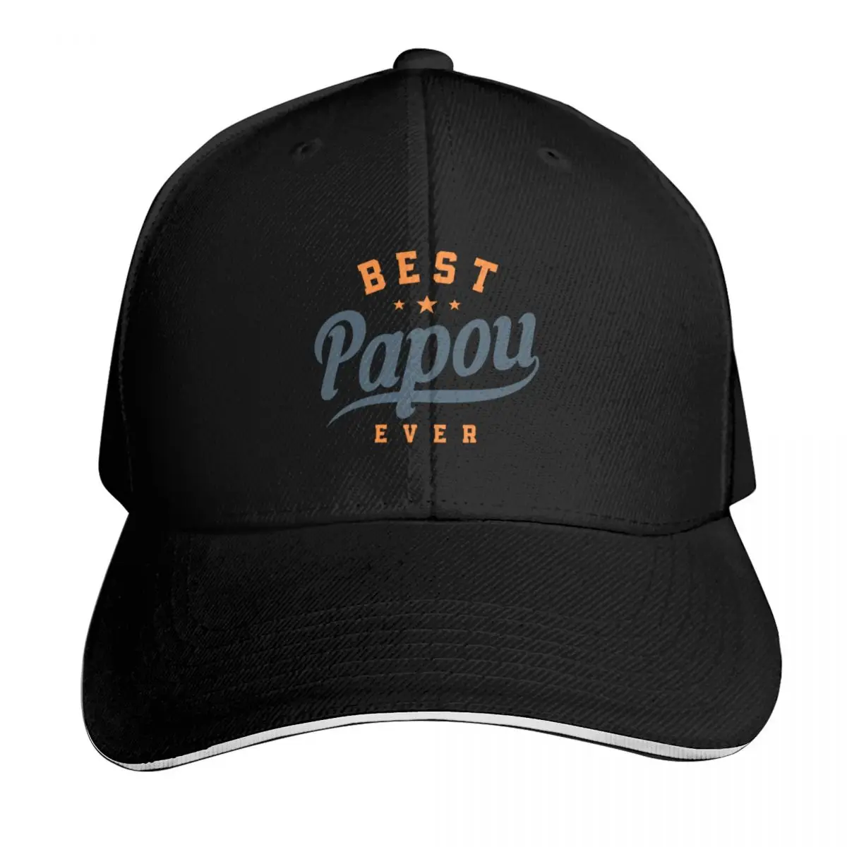 Mens Best Papou Ever Funny Baseball Cap Unisex for Men Women Outdoor Golf Running Hiking Summer Beach Travel
