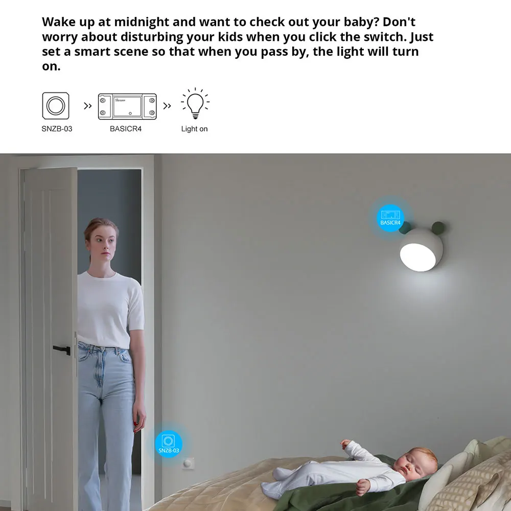 SONOFF Basic R4 WiFi DIY Iterruptor مفتاح ذكي وحدة تحكم عن بعد المنزل الذكي eWeLink APP التحكم العمل مع Alexa Google Home