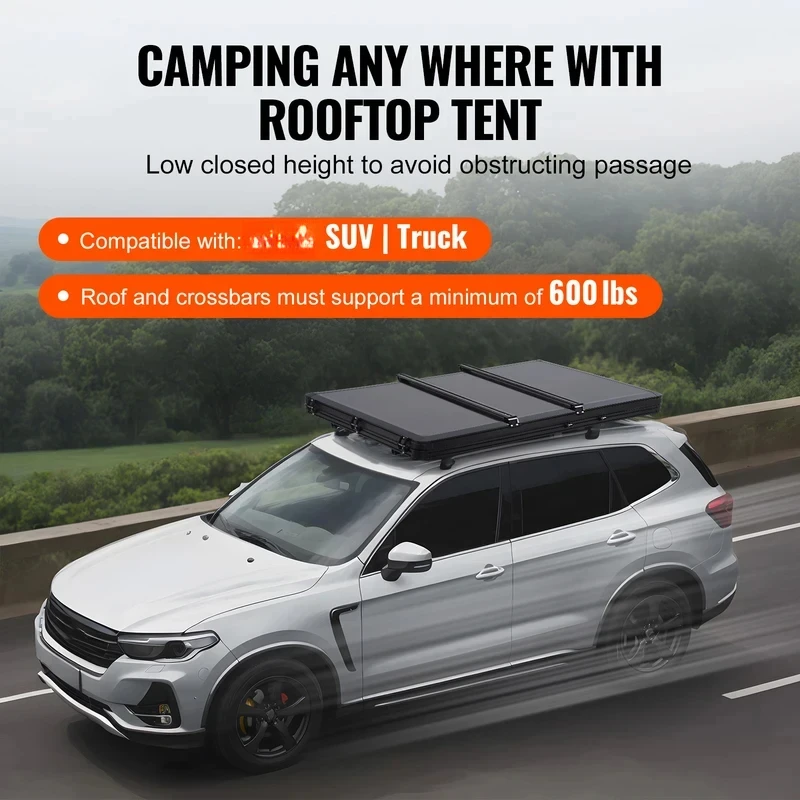 Factory Hot Sale - Succs Buy Rooftop Tent Hard Roof Top With Telc Ladder, Thick Materials, Waterproof, Windproof F