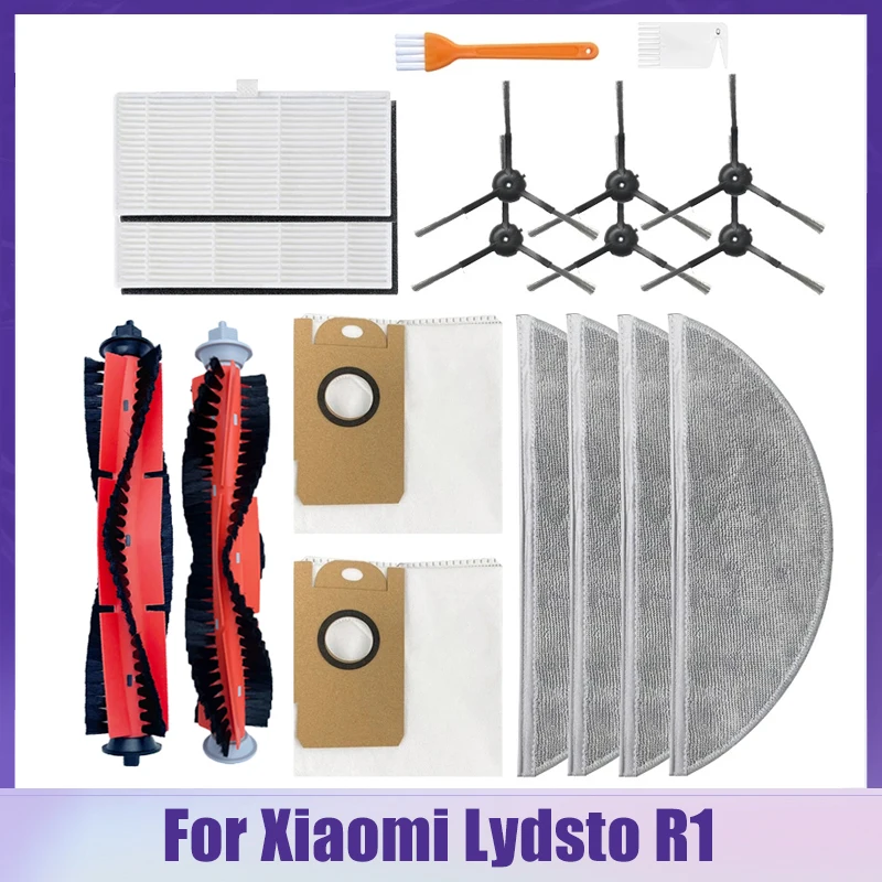 Hepa Filter Mop Doek Stofzakken Onderdelen Vervanging Voor Xiaomi Lydsto R1 Robotic Stofzuiger Belangrijkste Side Borstel Accessoires