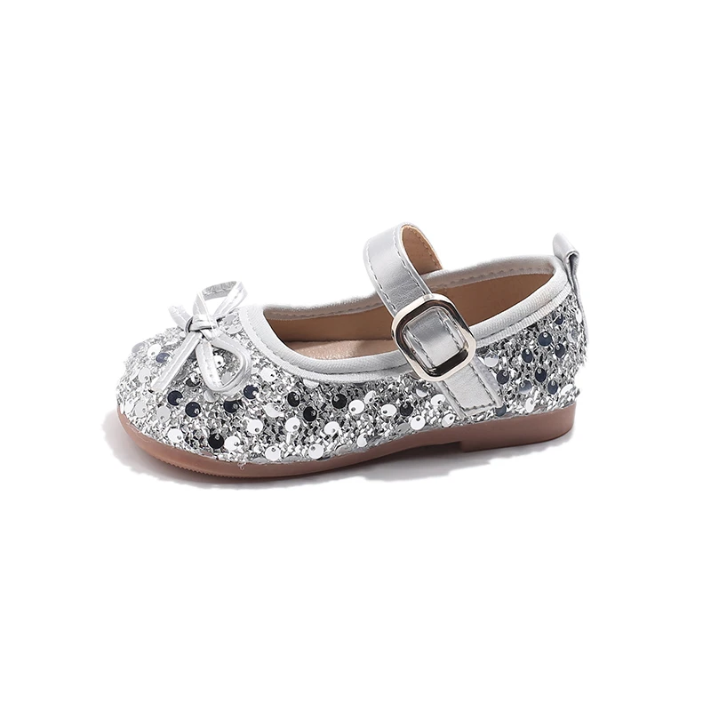 

Girls Crystal Slip-On Shoes Toddler Little Girls Mary Jane Ballerina Flats Shoes Slip-on School Party Dress Shoes