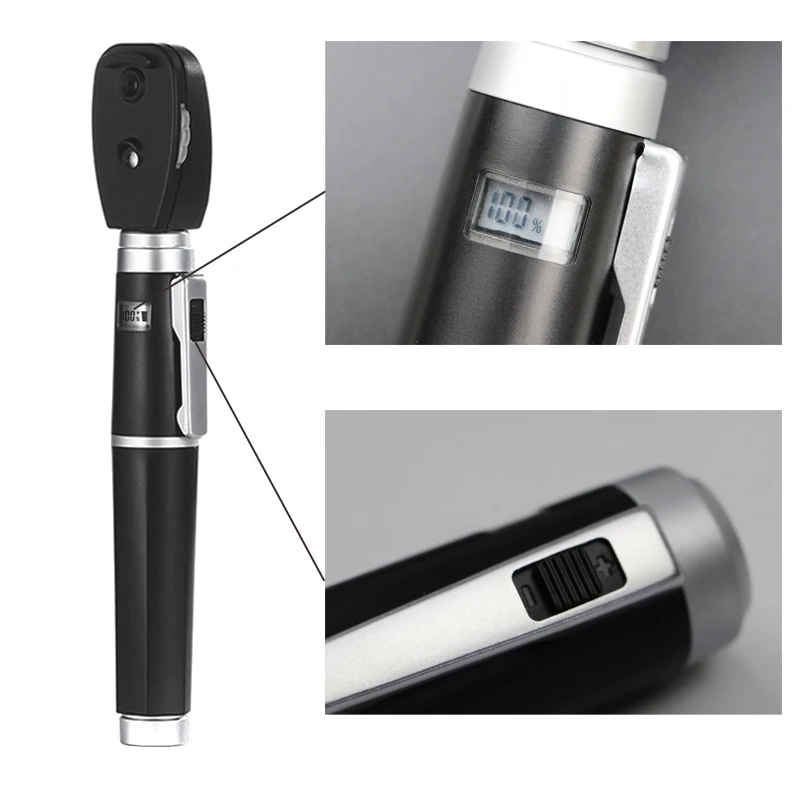 Светодиодный регулируемый профессиональный медицинский Oftalmoscopio комплект для диагностики глаз офтальмологический прямой портативный набор офтальмоскопов для глаз