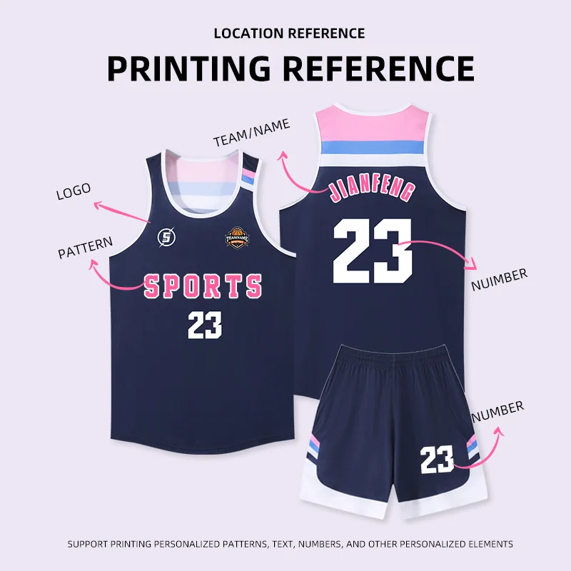 Maillot de Basket-ball Personnalisé à vaccage Rapide pour Homme et Femme, Chemises d'Uniforme d'Entraînement, Kit Sportif, Survêtement de dehors, Vêtements Imbibés