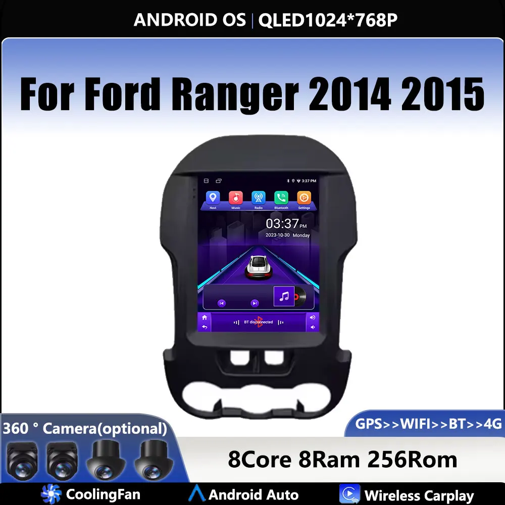 

For Ford Ranger 2012 2013 2014 2015 Car Android OS Carplay Autu Radio Navigation GPS Multimedia Video Player DSP 4G AMI