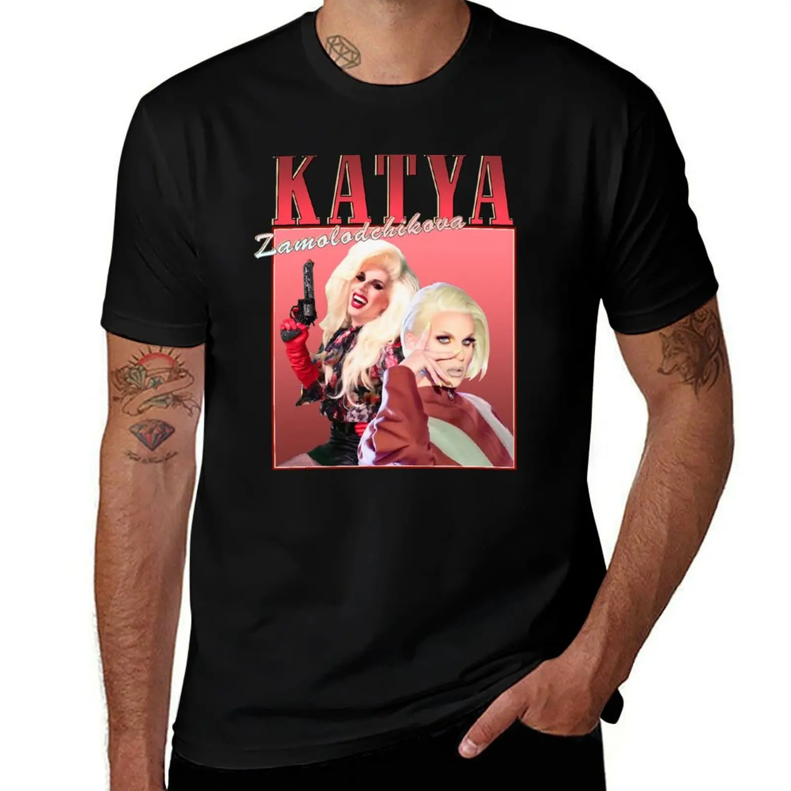 

Katya Zamolodchikova Retro Design T-Shirt hippie clothes topping luxury t-shirt plus size men clothing