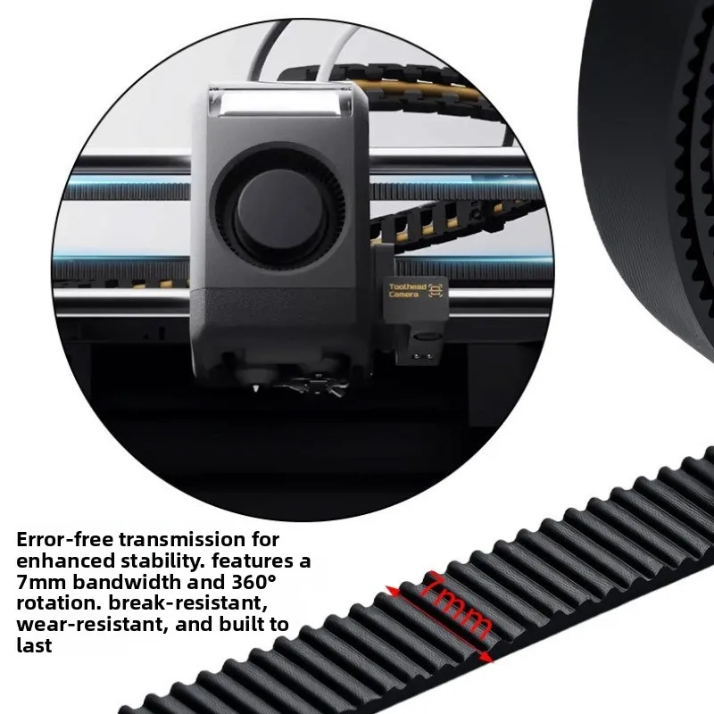 FOR Tuozhu X2D X/Y axis synchronous belt 1.5GT-7mm open belt 3D printer rubber belt
