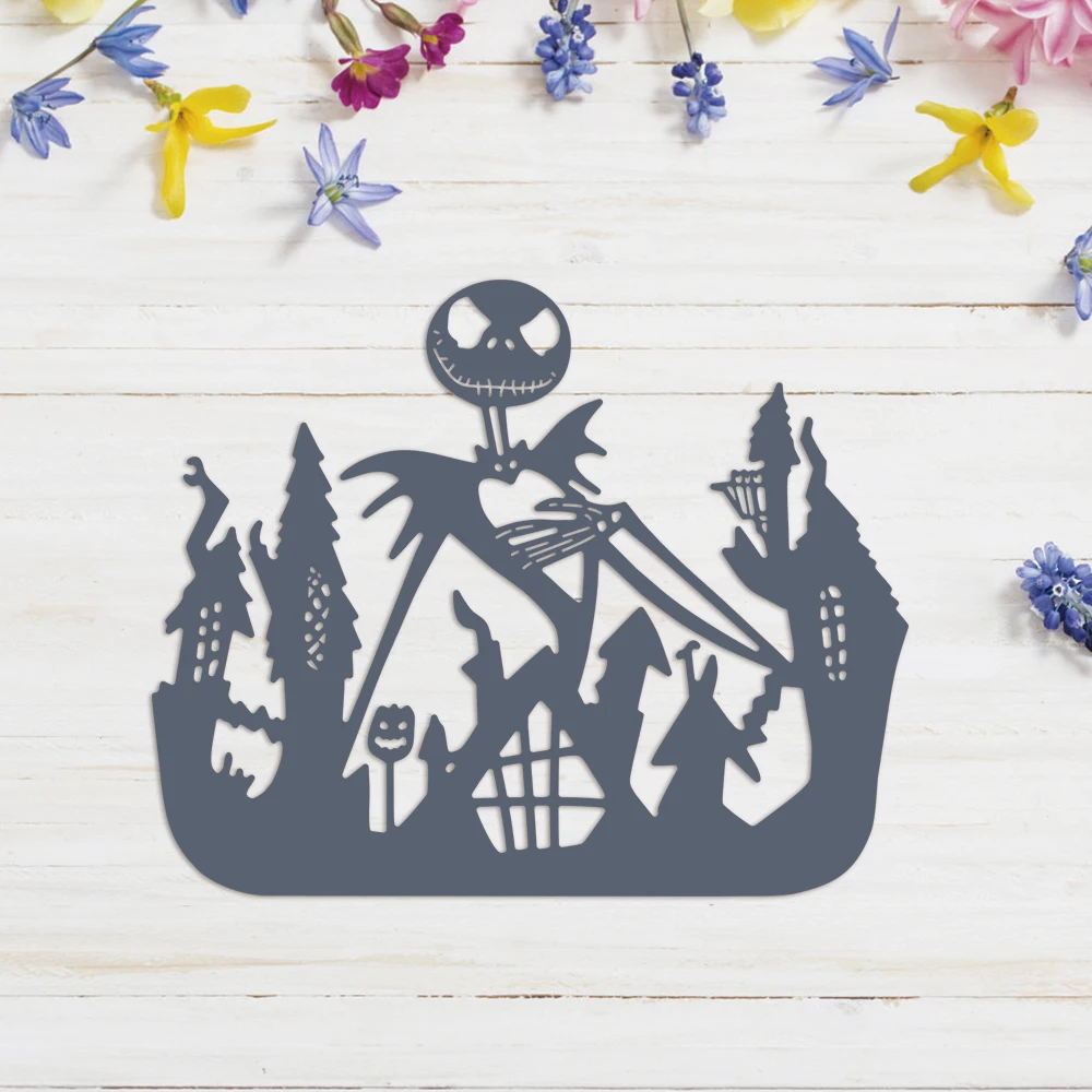 Disney The Nightmare Before Christmas Cutting Dies Halloween Diecuts for DIY Scrapbooking Paper Cards Crafts Making New 2023