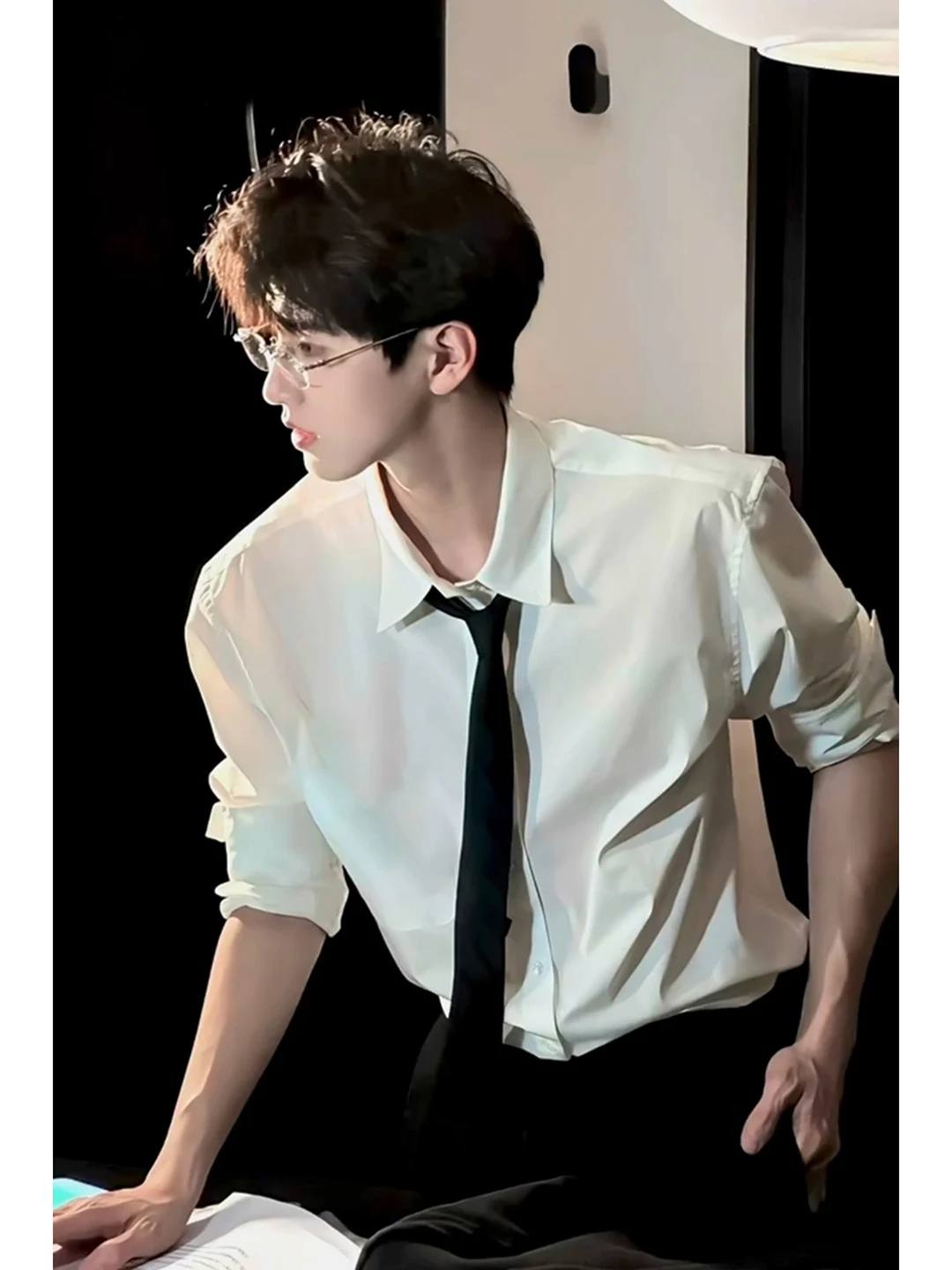 

Мужская удлиненная термофутболка с начесом, повседневная, в британском стиле, с ярким узором, для осенне-зимнего сезона