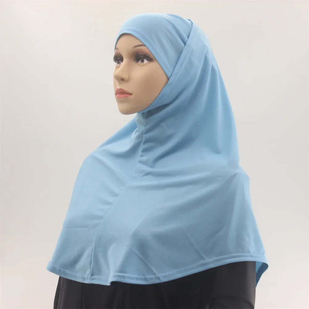 

2pcs Amira HIjab Middle Eastern Women Scarf Saudi Arabian Set Dubai Hijabs Turban Islam Headscarf Hat Khimar Head Wrap Niqab Hat