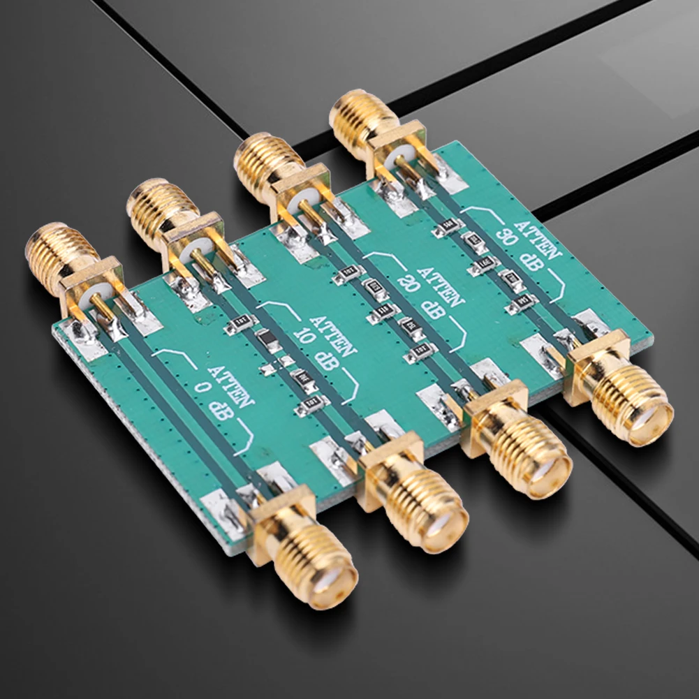 High Power DC to 4GHz RF Fixed Attenuator with SMA Double Female Connectors and Precise Attenuation Levels