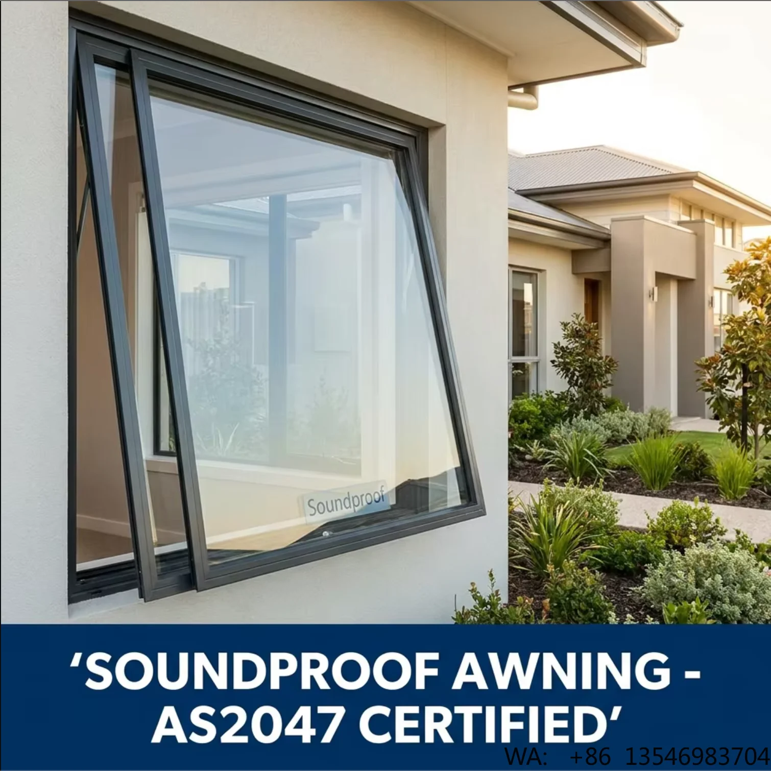 Soundproof Triple Glazed Aluminum Awning Window - AS2047 Certified for Australia
