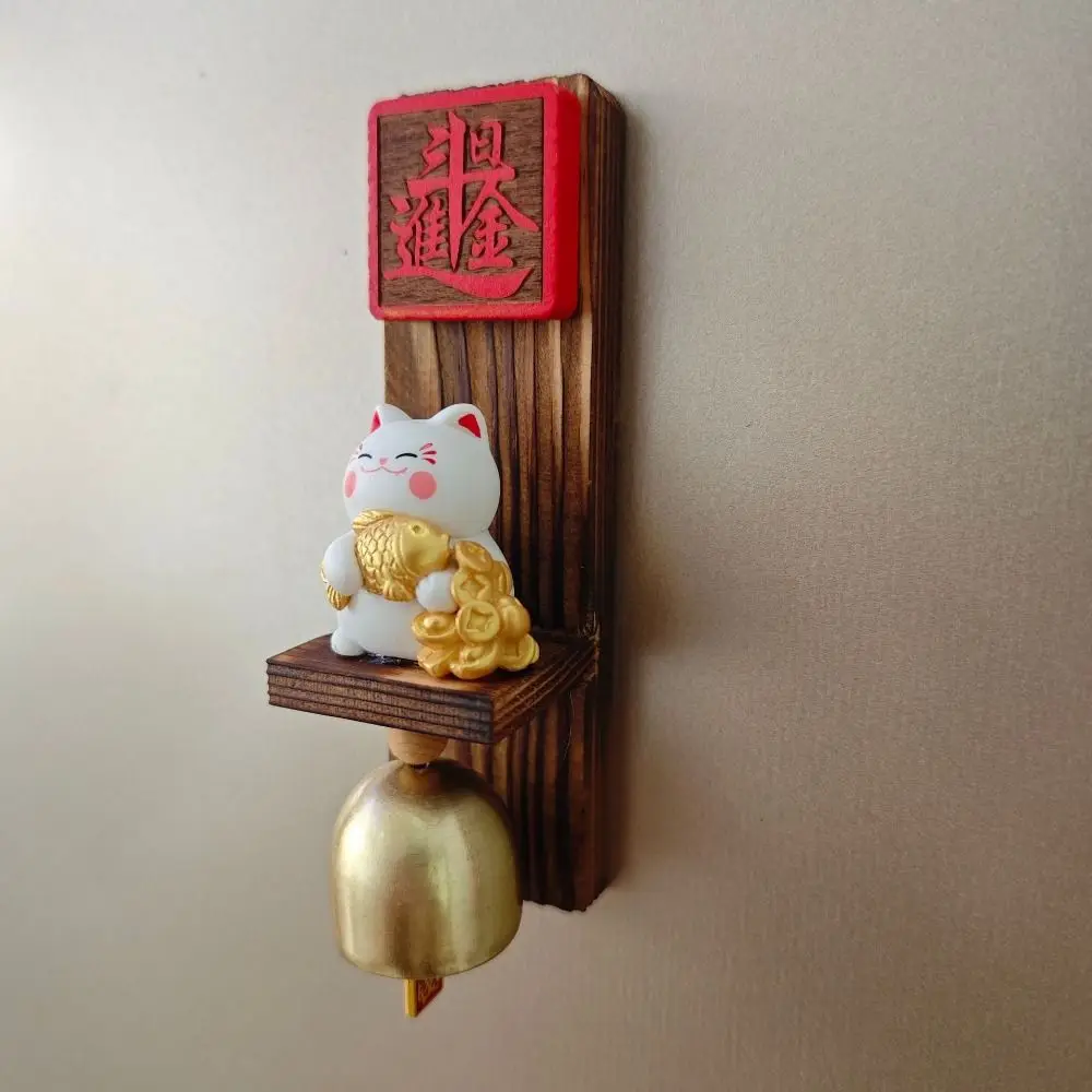 Sonnette de porte en bois magnétique, son délicat, pour commerçant, Style japonais, ouverture de porte, carillon éolien pour réfrigérateur