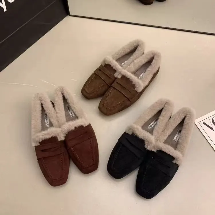 ربيع الخريف جديد مريح وأنيق مشبك حذاء مسطح موضة الجلد المدبوغ كل مباراة ضوء الفم عادية المرأة Zapatos Mujer