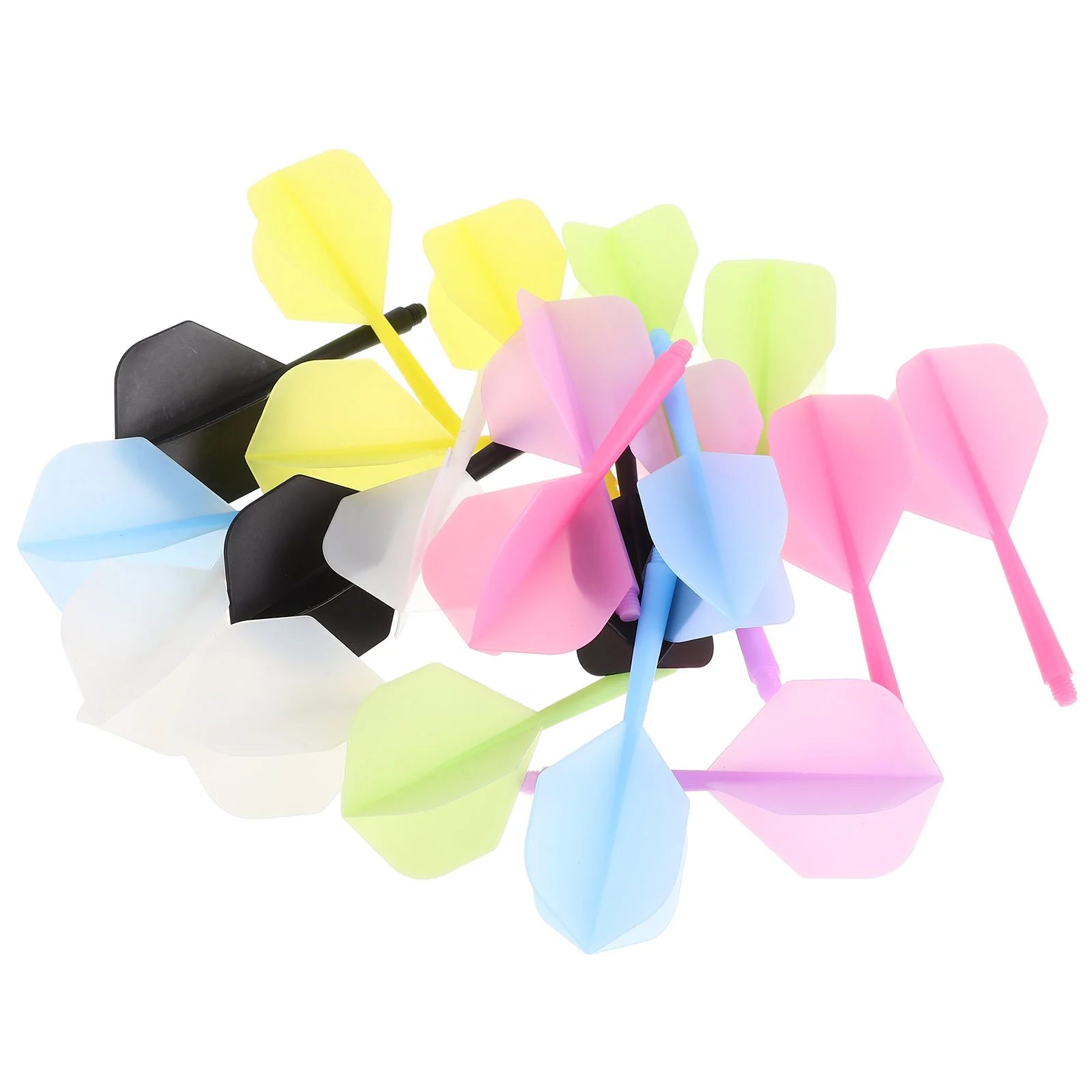 

21 Pcs Shaft Flight Slender Wing Plastic Flights Replacement Accessories Slim Shafts Soft Tip