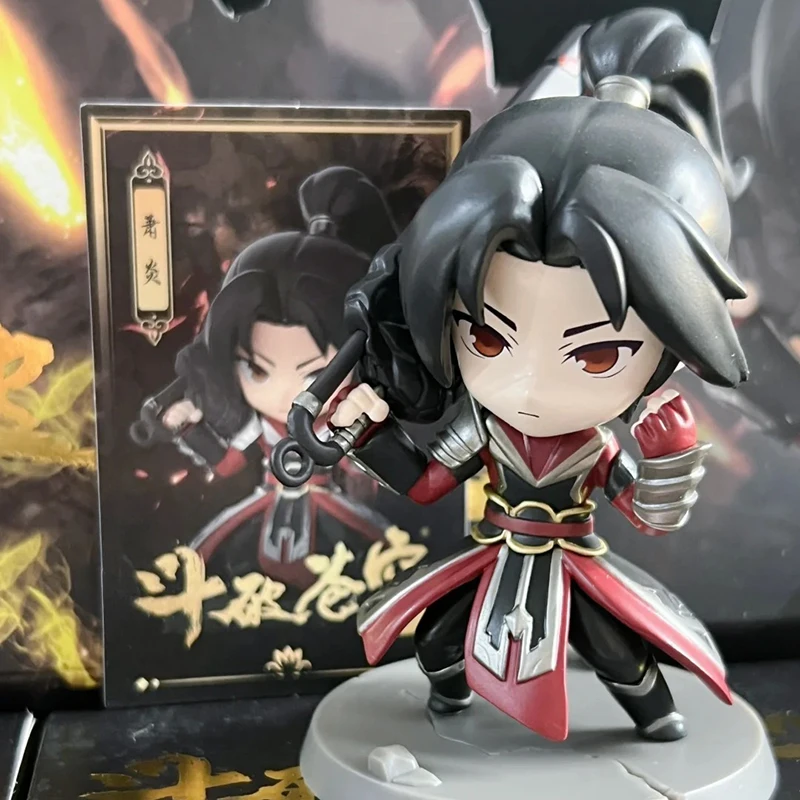 Battle Through the Heavens Actionfigur Blind Box Puppe Xiao Yan Cai Lin Figur Xiao Xun Er Modell Ornament Anime Collection Geschenk