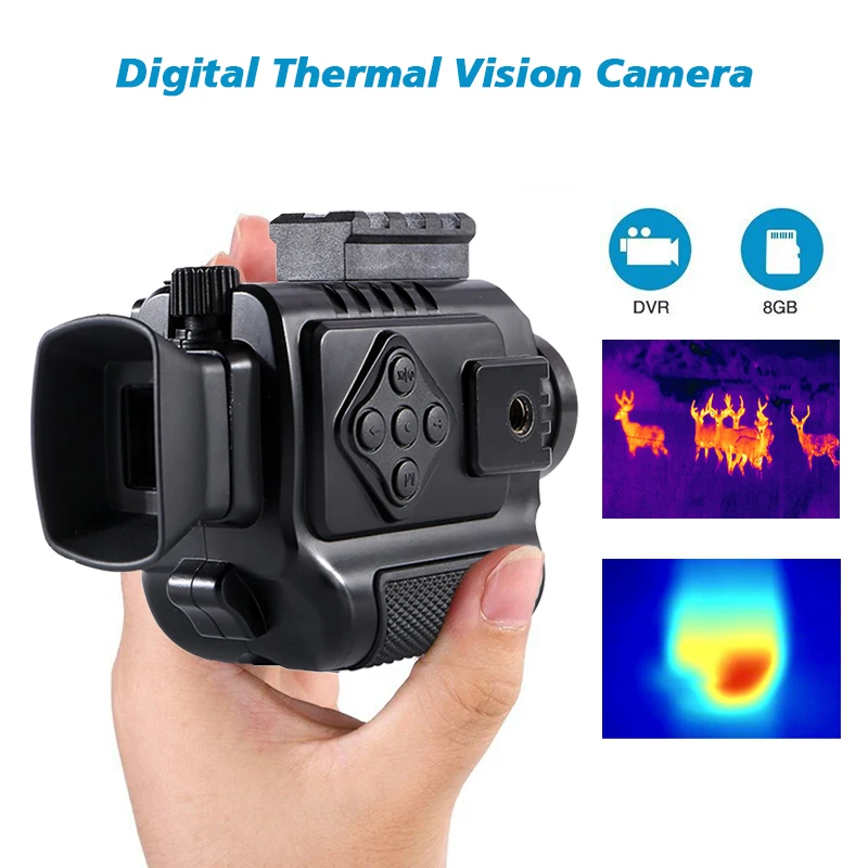 Mini Digital Thermal Imaging Camera Handheld Monocular Thermal Imaging Low Illumination Night Vision for Day And Night Hunting